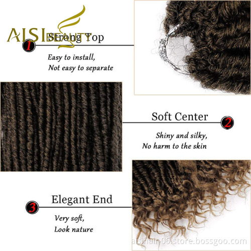 Aisi Beauty Hotselling Popular Goddess Faux Locs Braids Hair Extensions Synthetic Faux Crochet Braids Hairpieces For Black Women